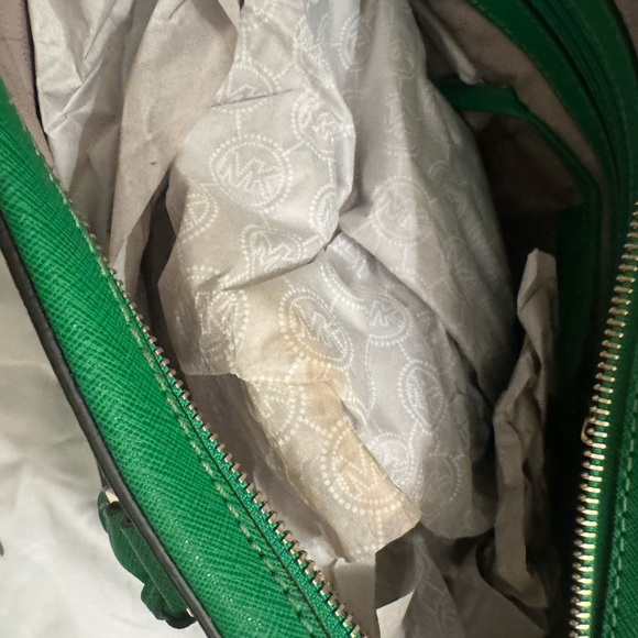 Michael Kors Green Satchel with Gold Accents - Picture 2 of 5